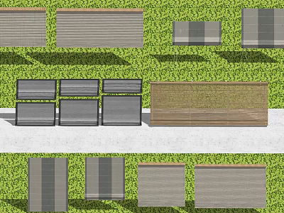 Various Window Blinds Designs with Modern Style and Material Options for Home 3d model