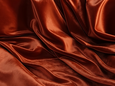 Retro velvet orange fabric 3d model