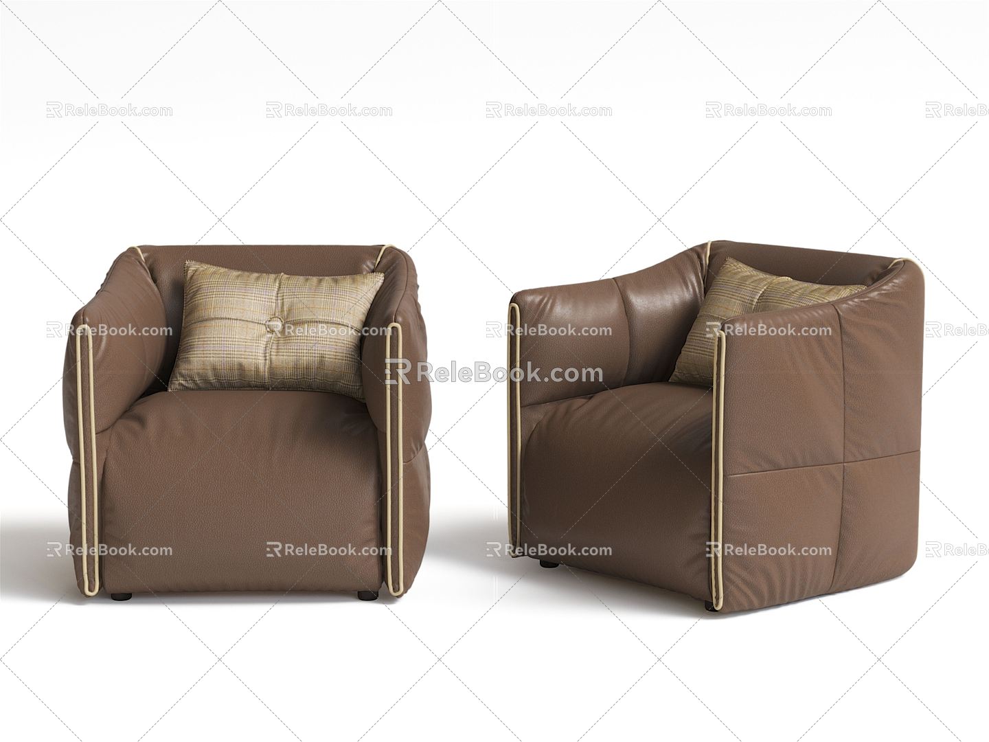 Modern Single Sofa Sofa Chair Armchair Sofa Chair Dining Chair Leisure Chair 3d model