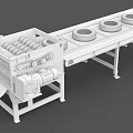 Industrial Tire Processing Equipment With Conveyor Belt And Shredder System