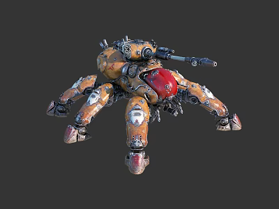 Modern Robot Mecha War Machine 3d model