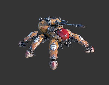 Modern Robot Mecha War Machine 3d model