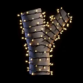 Spherical Decorative Lights Wrapped With Colorful And White String Lights For Festive Home Decoration