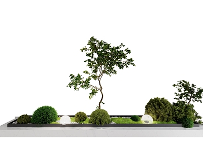 Modern spherical plant combination landscape indoor landscape plants model