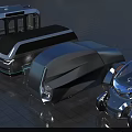 Futuristic Concept Vehicles With Sleek Design And Compact Urban Mobility
