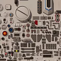 Science Fiction Theme Component 3d model