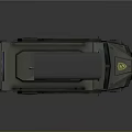 SWAT Armored Vehicle With Media Equipment On Roof Green Exterior And Badge