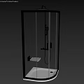 Modern Shower Sauna Interior Design With Glass Enclosure And Ceramic Tile Wall