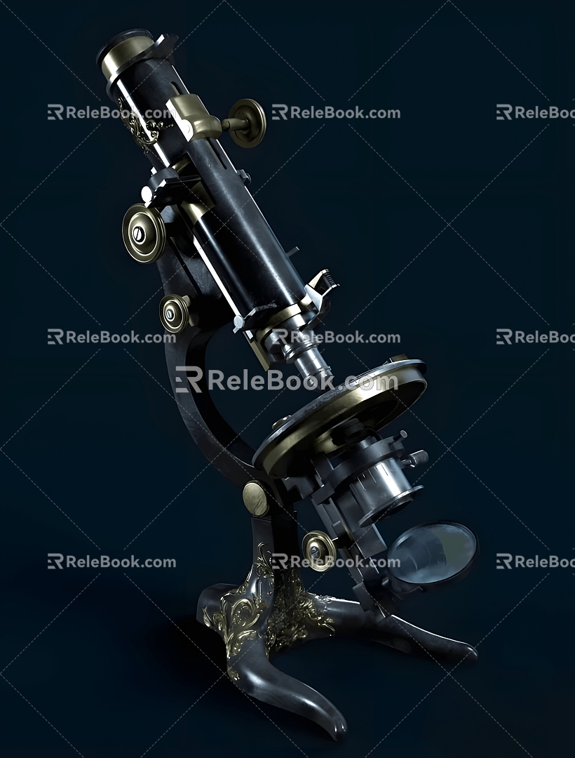 Modern retro microscope microscope model