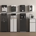 Modern Kitchen Appliances Including Wall Mounted And Standing Units In Contemporary Setting 3d model