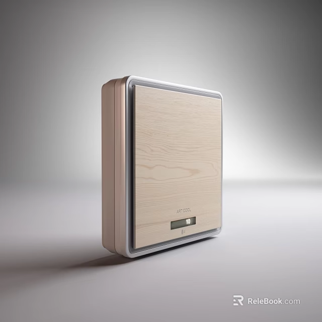 Modern Design Daily Household Appliance With Wood Grain Surface And Digital 3d model 