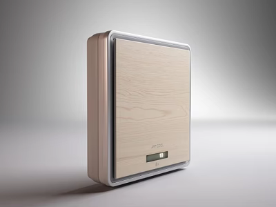 Modern Design Daily Household Appliance With Wood Grain Surface And Digital 3d model