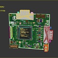 integrated circuit board circuit board integrated circuit integrated circuit block electronic board electronic component electronic part chip 3d model