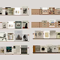 Stylish Books And Magazines Collection On Wooden Shelves With Various Cover Designs