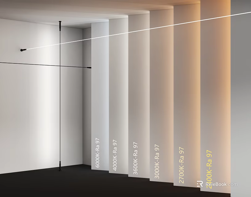 Modern Wall Lamps In Various Models For Interior Design With White Wall 3d model 