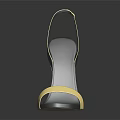 Fashionable Elegant Gold Black Peep Toe Stiletto Heel High Heels With Mirror Reflective Finish