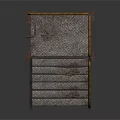 Industrial Metal Staircase Platform With Railings And Non Slip Steps Design