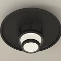 Modern Minimalist Black Round Multi layer Ceiling Light With White Lighting Design