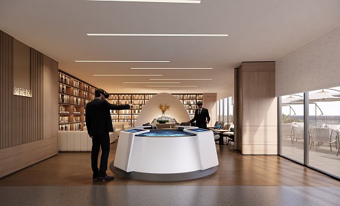 Modern Bookstore 3d model