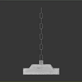 Modern Metal Chain Suspended Chandelier Long Strip Design for Contemporary Living Spaces