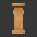 Modern Columns Stone Columns Stone Columns Old Stone Columns 3d model