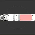 Modern Luxury Cruise Ship With White Hull Red Top Deck And Multiple Decks Design