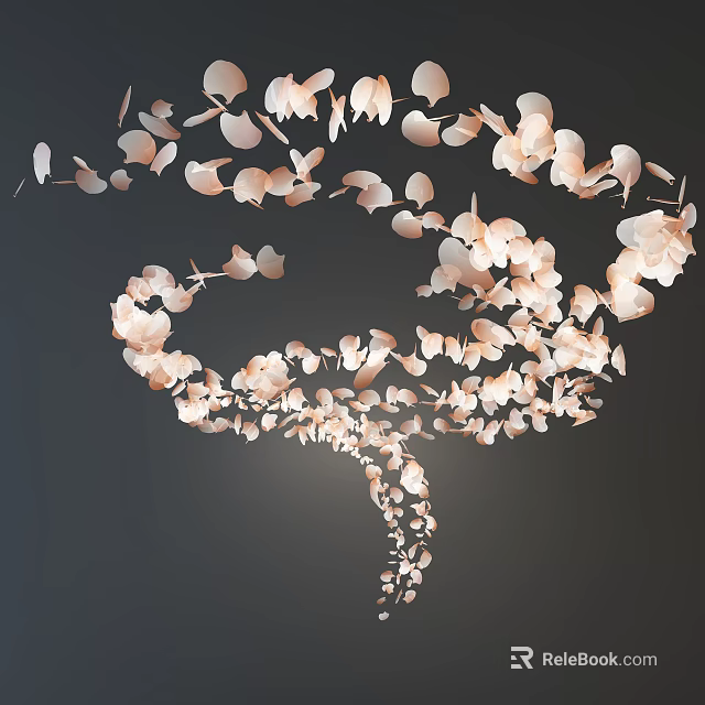 Elegant Spiral Petal Design Modern Chandelier for Interior Decorative Lighting 3d model 