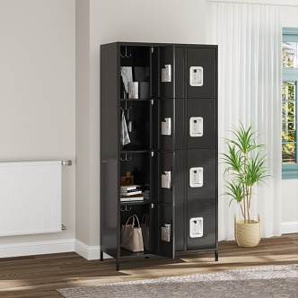 Nordic style bedroom locker 3d model