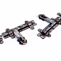 Rustic Vintage Iron Hinges With Distressed Finish For Furniture Restoration Projects