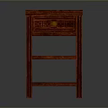 Red Wooden Nightstand With Drawer And Two Open Shelves Bedroom Furniture Design
