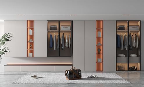 Modern wardrobe 3d model