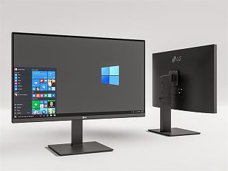 Modern computer monitor 3d model