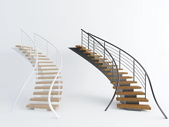 revolving staircase 3d model