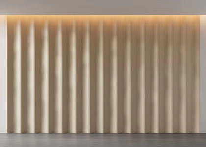 Arc shaped wall 3d model