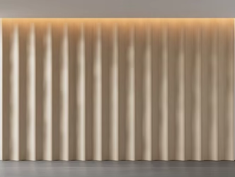 Arc shaped wall 3d model