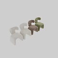 Modern Leisure Chair With Curved Silhouette And Soft Upholstery For Living Space