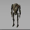 Vintage Mechanical Humanoid Robot With Rustic Metal Body And Standing Stance