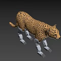 Mechanical Cheetah Legs Designed As Advanced Combat Weapon System 3d model