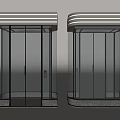 Elevator Modern Sightseeing Elevator 3d model