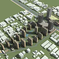 Modern High Rise Residential Building Community With Landscaped Layout And Facilities