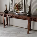New Chinese-style Entrance Duan Jing Strip Case 3d model