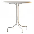 Functional White Metal Stand Design With Sturdy Frame And Movable Wheels 3d model