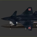 Two Advanced Fighter Jets With Military Emblems And Attached Missiles