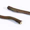Natural Wood Logs And Stone Pieces With Rustic Surface Texture