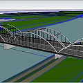 Landscape Bridge 3d model