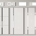 Modern honeycomb large board ceiling 3d model