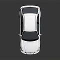 White Modern Compact Car With Sleek Exterior Design Alloy Wheels And Blue Headlights Front View