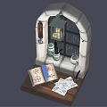 Modern windows magic windows 3d model