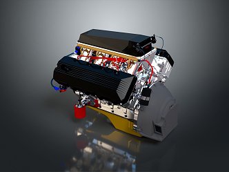 Modern Engine Racing Engine Racing Engine Car Engine 3d model