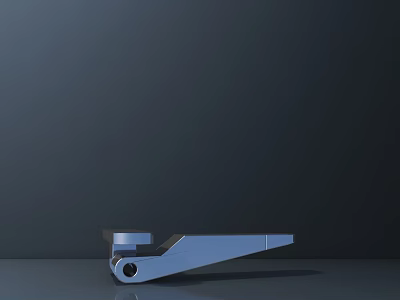 Public Facilities Durable Blue Metal Mechanical Component With Gray Base Structure 3d model